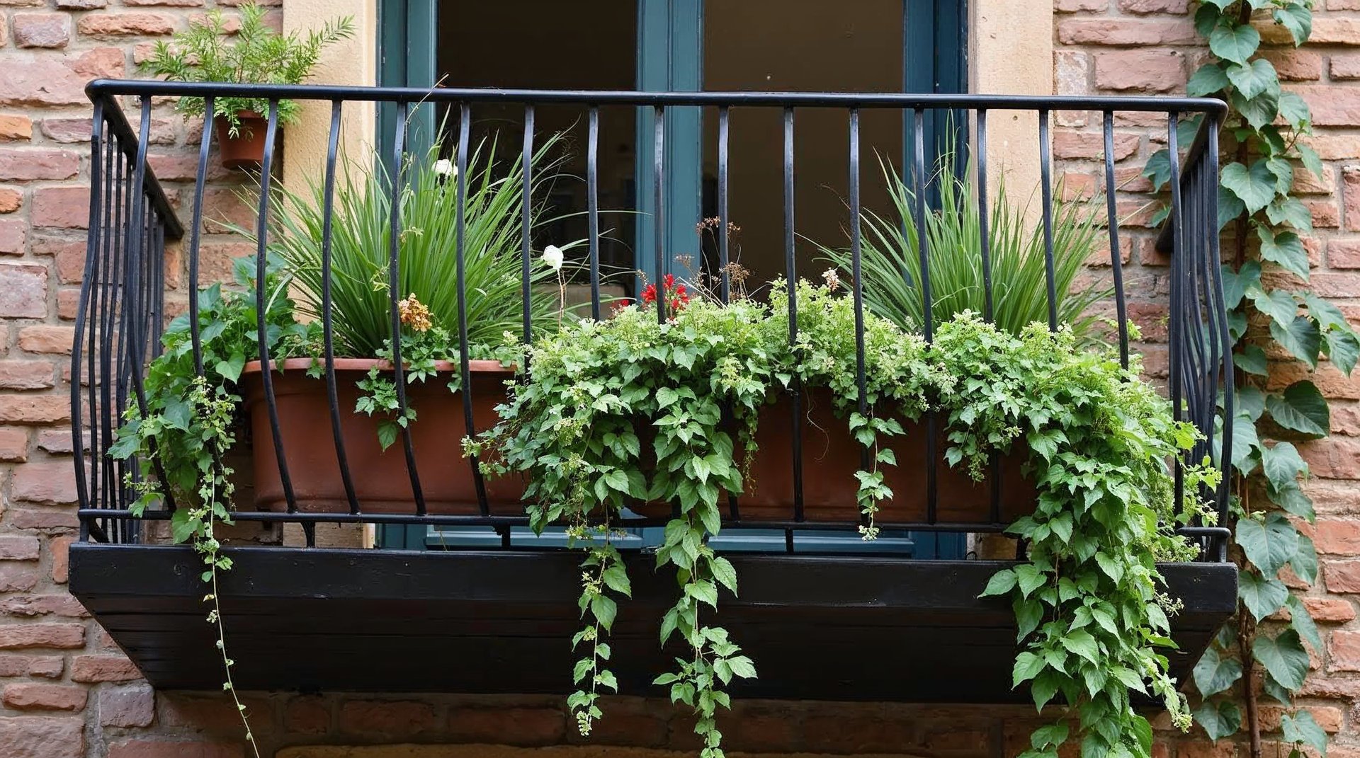 Balcony Garden Design: Blending Rustic and Modern Elements